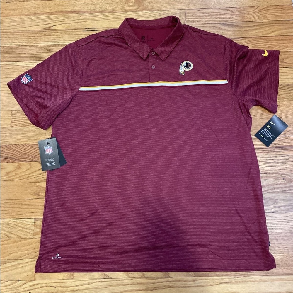 WASHINGTON REDSKINS Football Polo Golf Shirt MAROON NFL Team Apparel